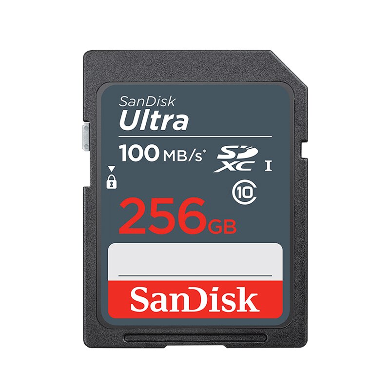 SanDisk 울트라 SD 카드, SDHC SDXC 메모리 카드, 카메라용 U1 풀 HD 비디오, 최대 100 MB/S, 32GB, 128GB, 256GB, 16GB, C10, 100 MB/S